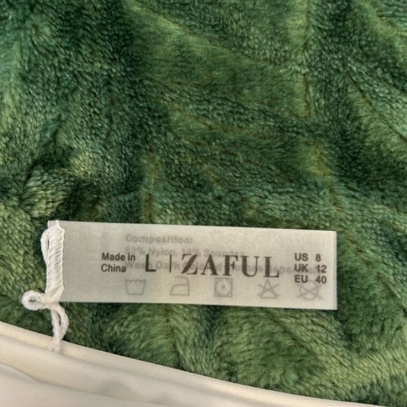NWT Zaful Women White Drawstring Triangle Two-Piece Bikini Set Beachwear Large - Picture 3 of 8